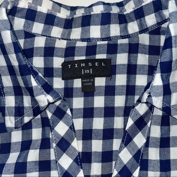 Tinsel Blue Gingham Shirt Dress from Stitch Fix - Picture 4 of 7